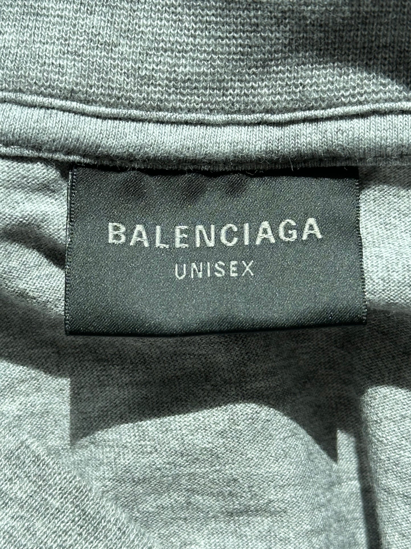 Balenciaga Grey Unity Sport Logo T-Shirt