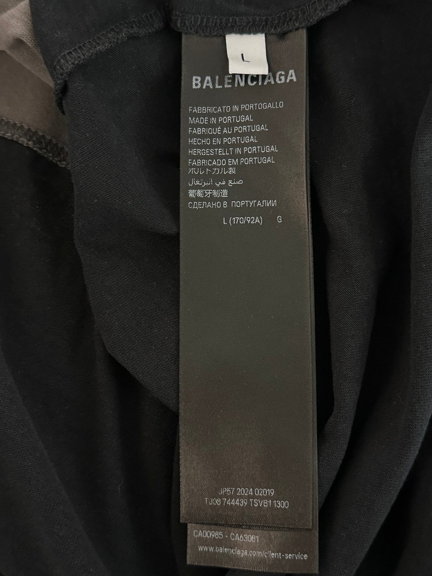 Balenciaga Grey Unity Sport Logo T-Shirt