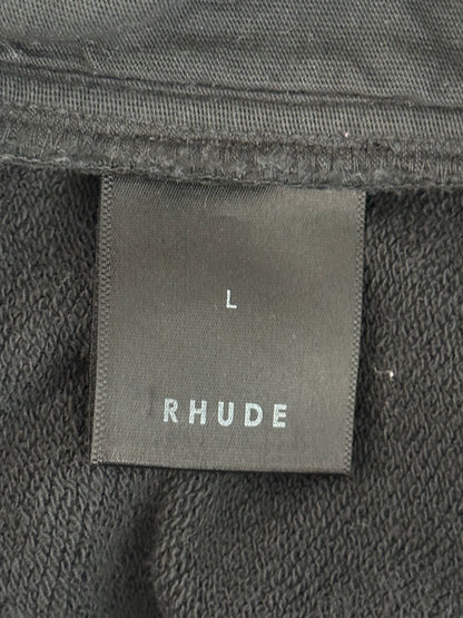 Rhude White & Pink Logo Panel Sweater