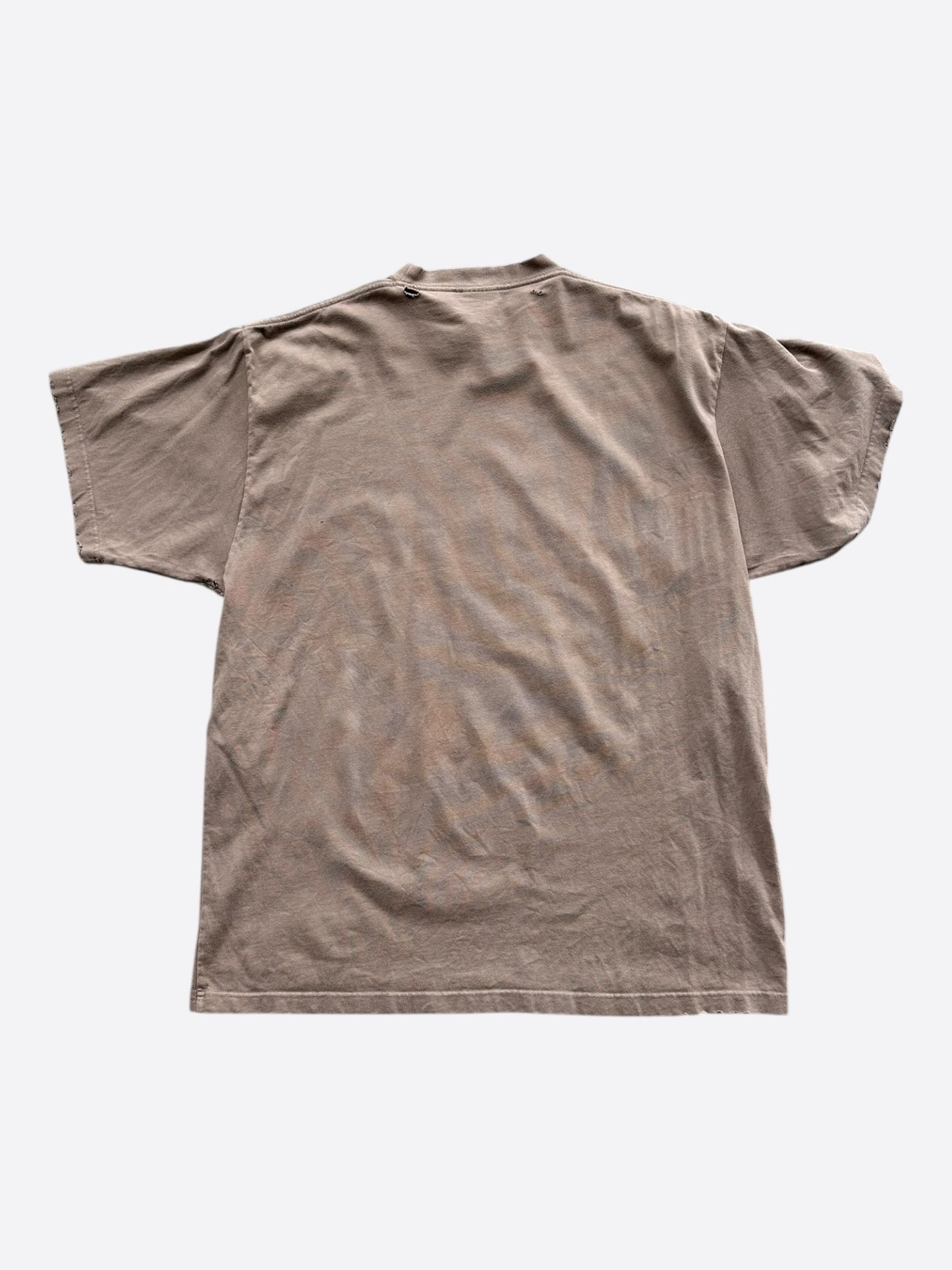 Balenciaga Brown & Black Metal Logo T-Shirt