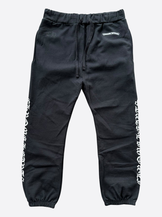 Chrome Hearts Black & White Logo Sweatpants