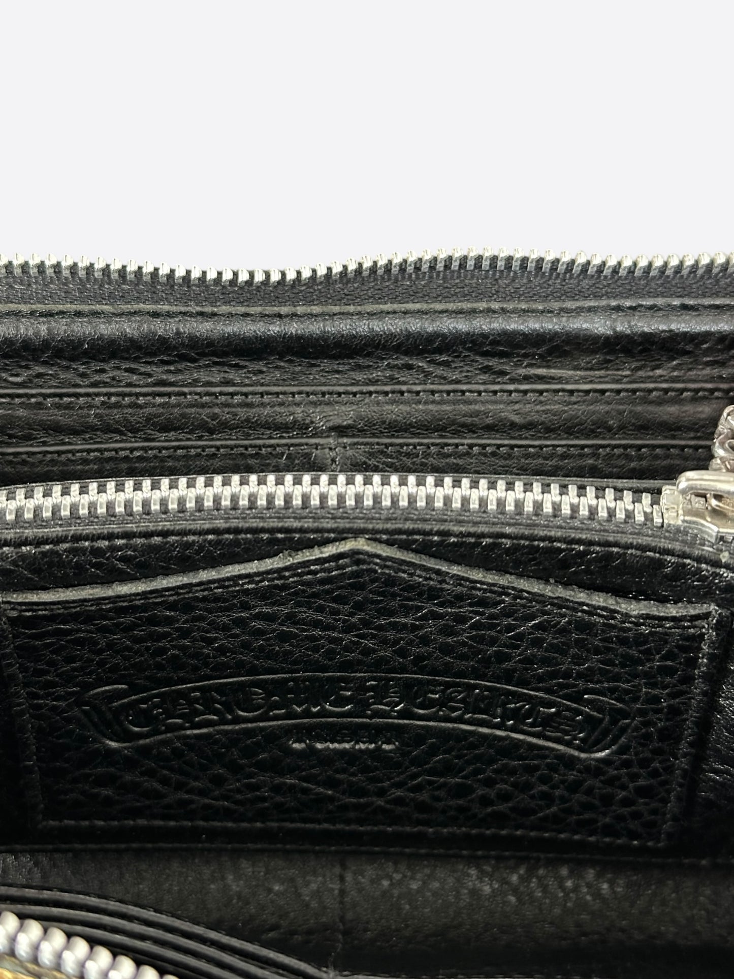 Chrome Hearts Gold & Black Triple Cross Patch Wallet