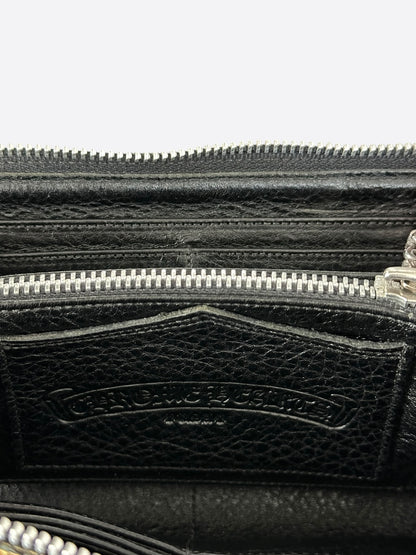 Chrome Hearts Gold & Black Triple Cross Patch Wallet