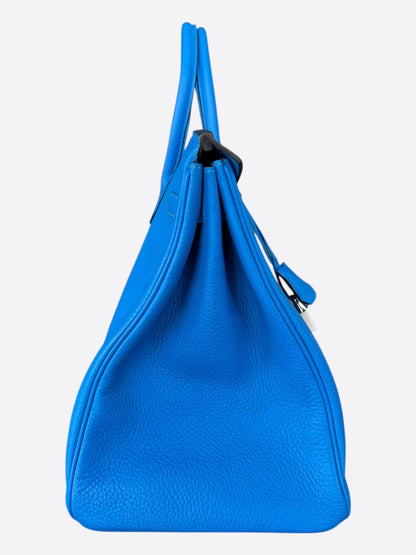 Hermes Blue Hydra Togo Birkin 40