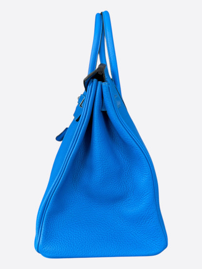 Hermes Blue Hydra Togo Birkin 40