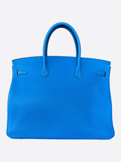 Hermes Blue Hydra Togo Birkin 40