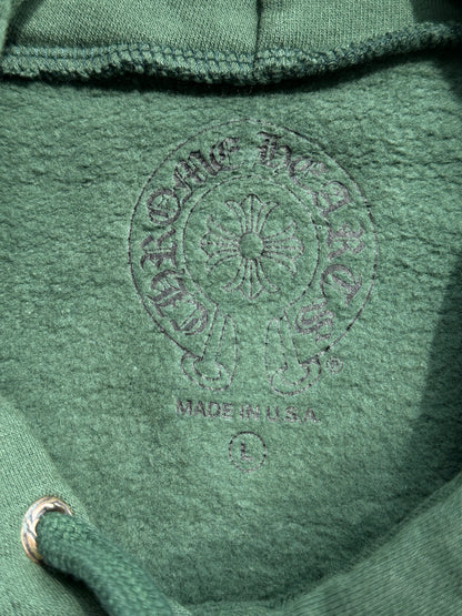 Chrome Hearts Green & Yellow T-Bar Logo Hoodie