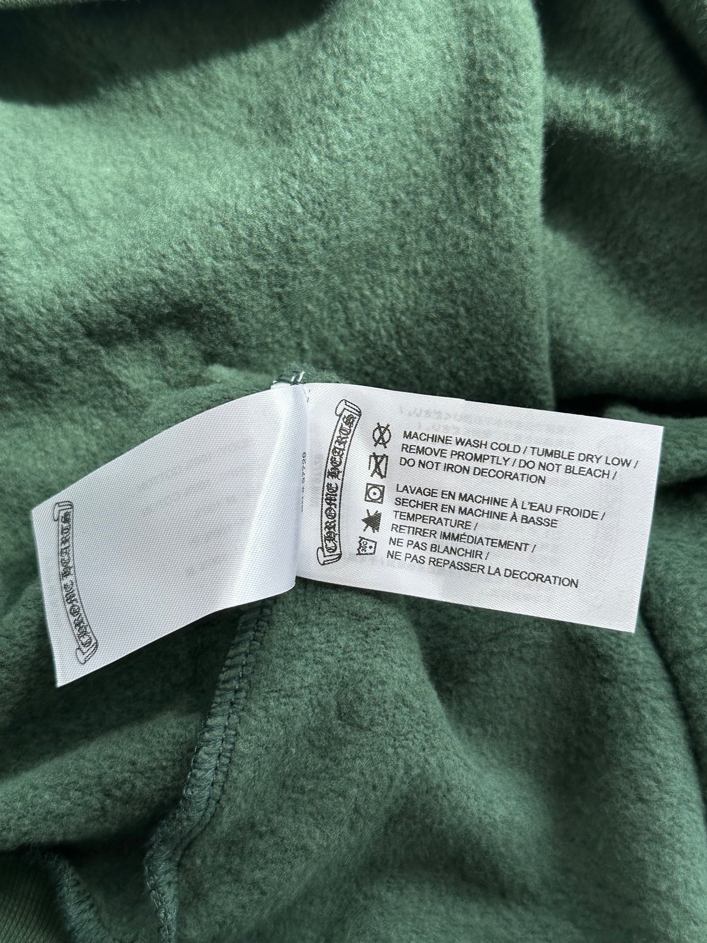 Chrome Hearts Green & Yellow T-Bar Logo Hoodie