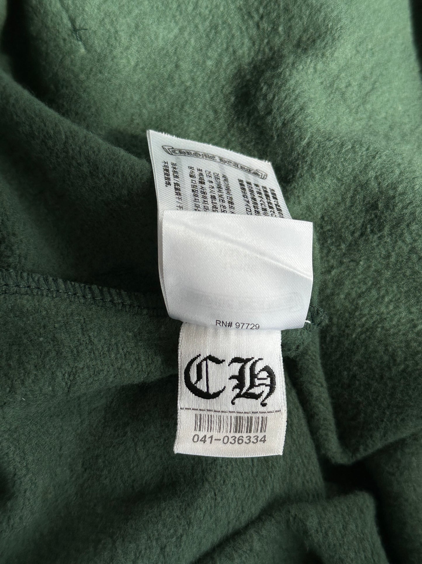 Chrome Hearts Green & Yellow T-Bar Logo Hoodie