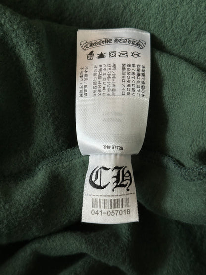Chrome Hearts Green & Yellow T-Bar Logo Hoodie