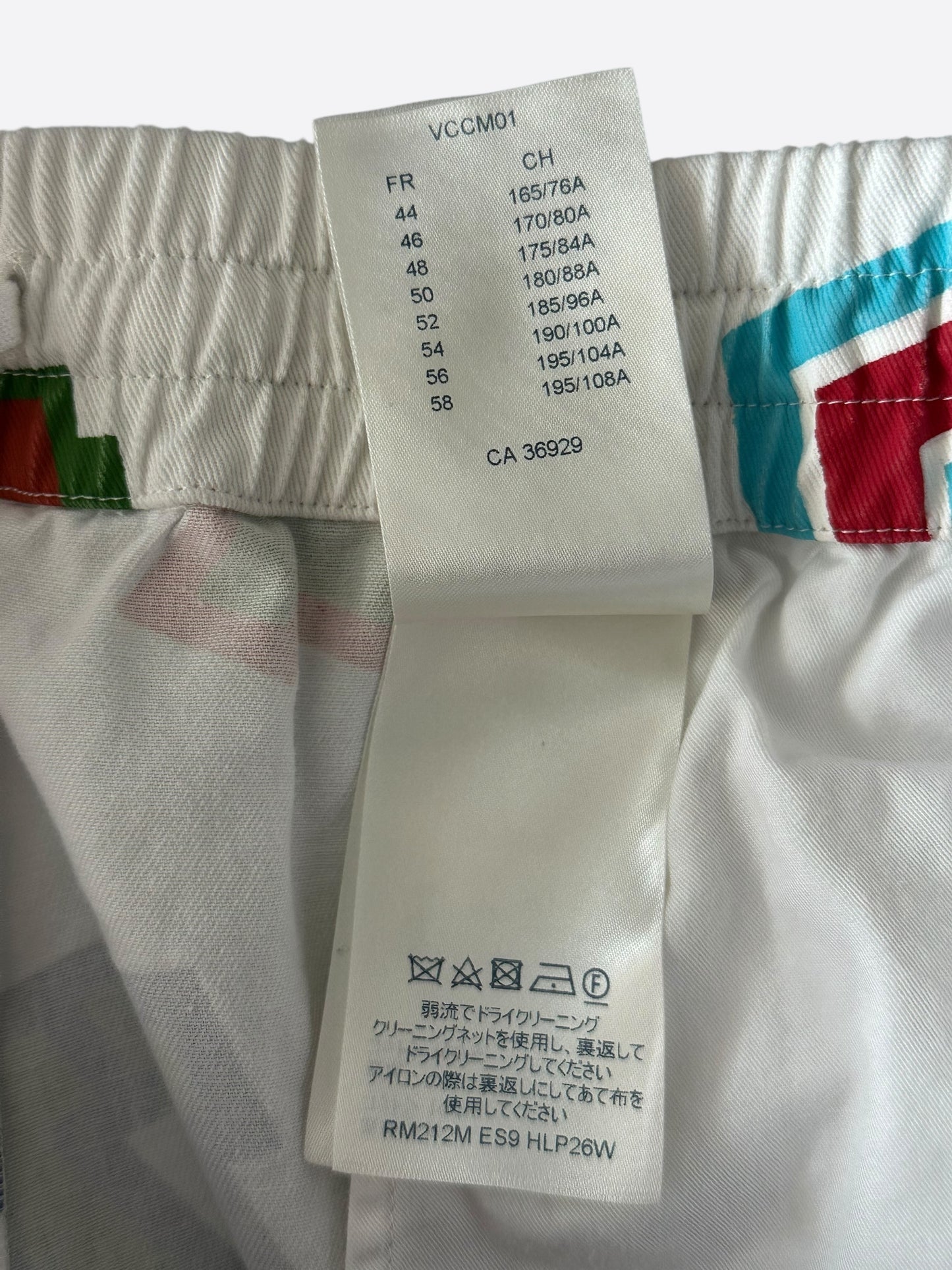 Louis Vuitton NBA White Multicolor Letter Shorts