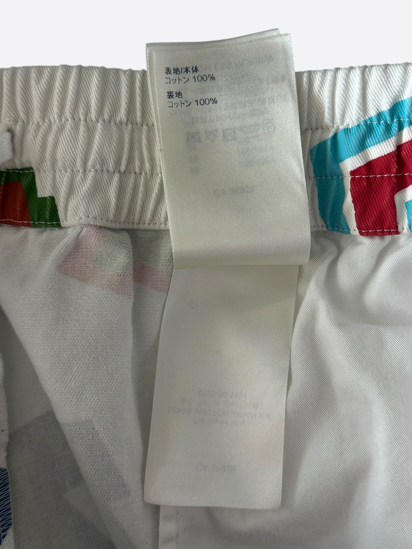 Louis Vuitton NBA White Multicolor Letter Shorts