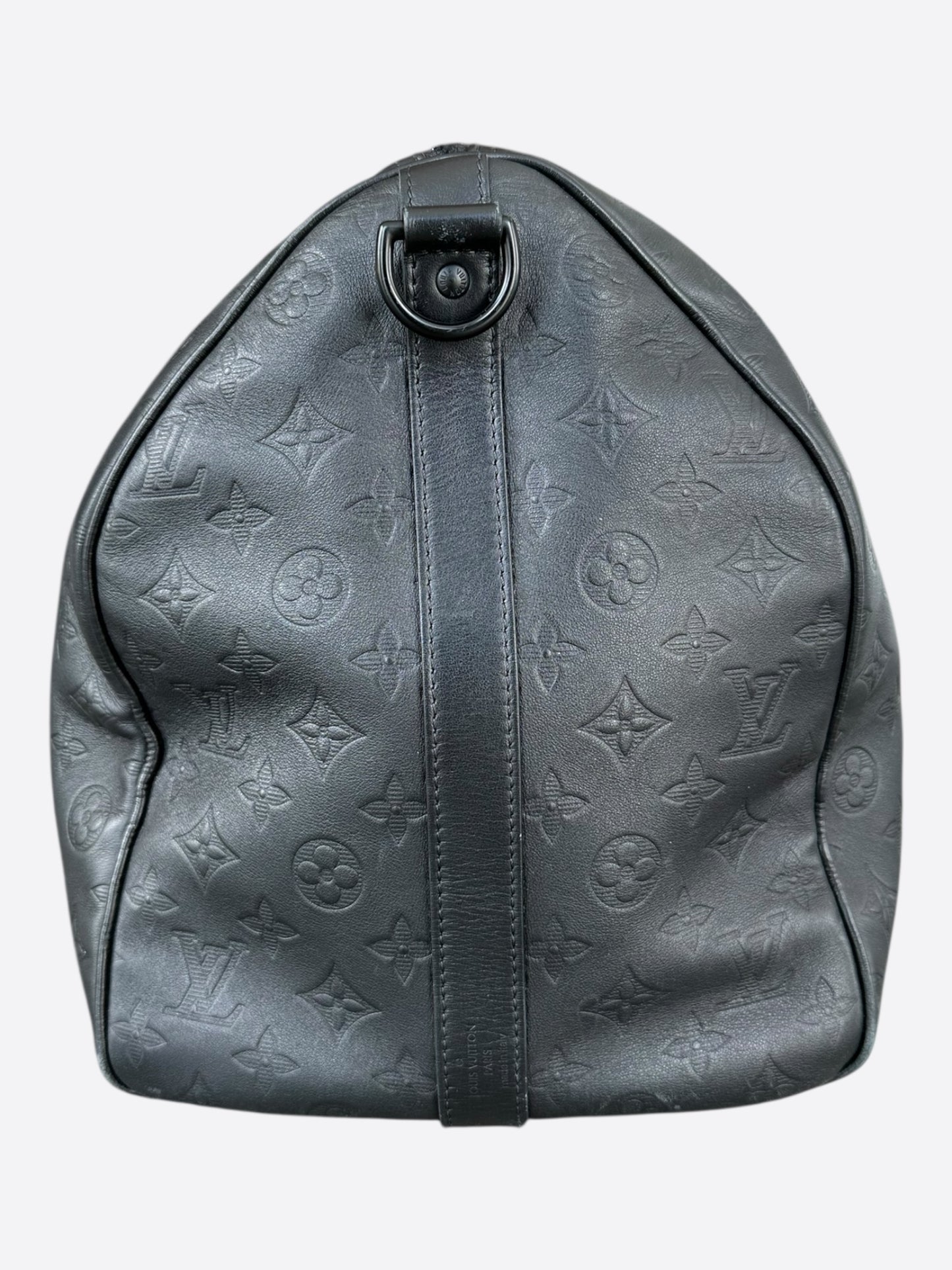 Louis Vuitton Black Monogram Shadow Keepall 50