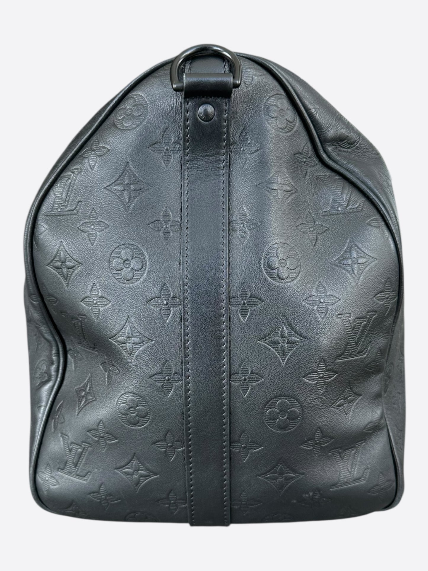 Louis Vuitton Black Monogram Shadow Keepall 50