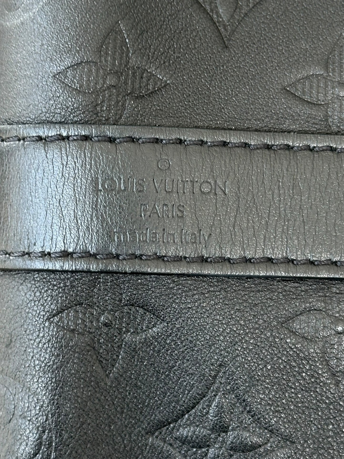 Louis Vuitton Black Monogram Shadow Keepall 50