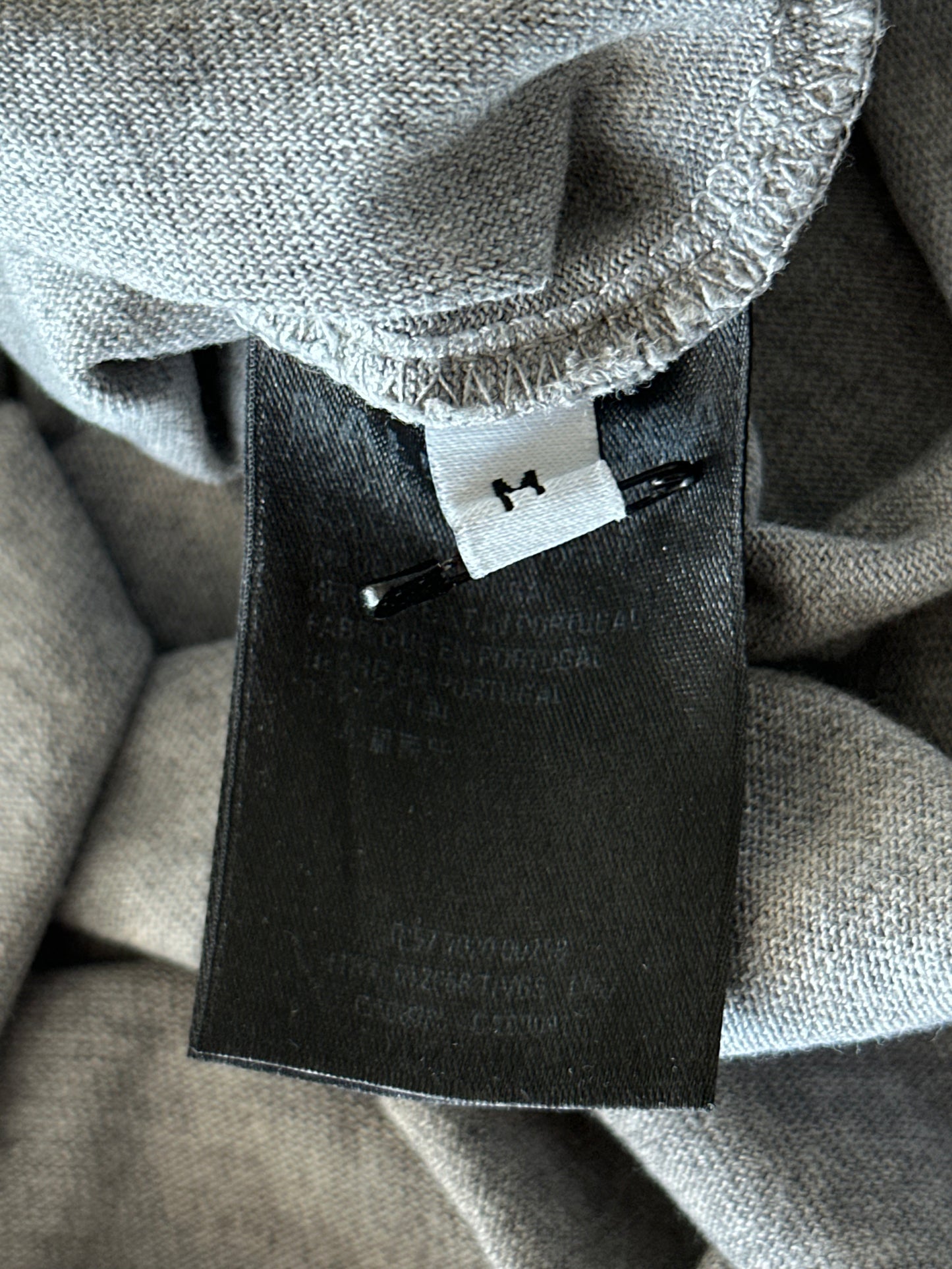 Balenciaga Grey & Black Logo T-Shirt