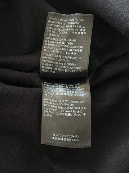 Balenciaga Black & White Waterfall Logo T-Shirt