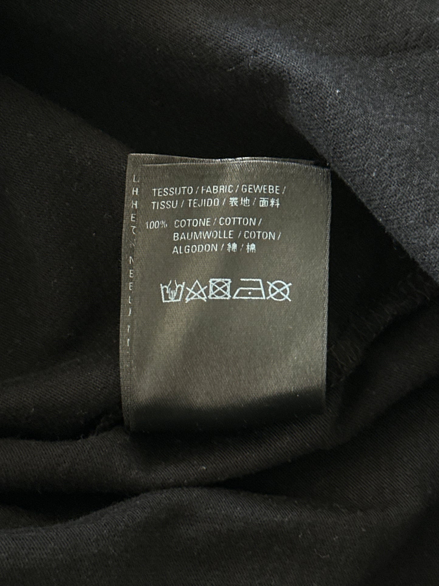 Balenciaga Black & White Waterfall Logo T-Shirt