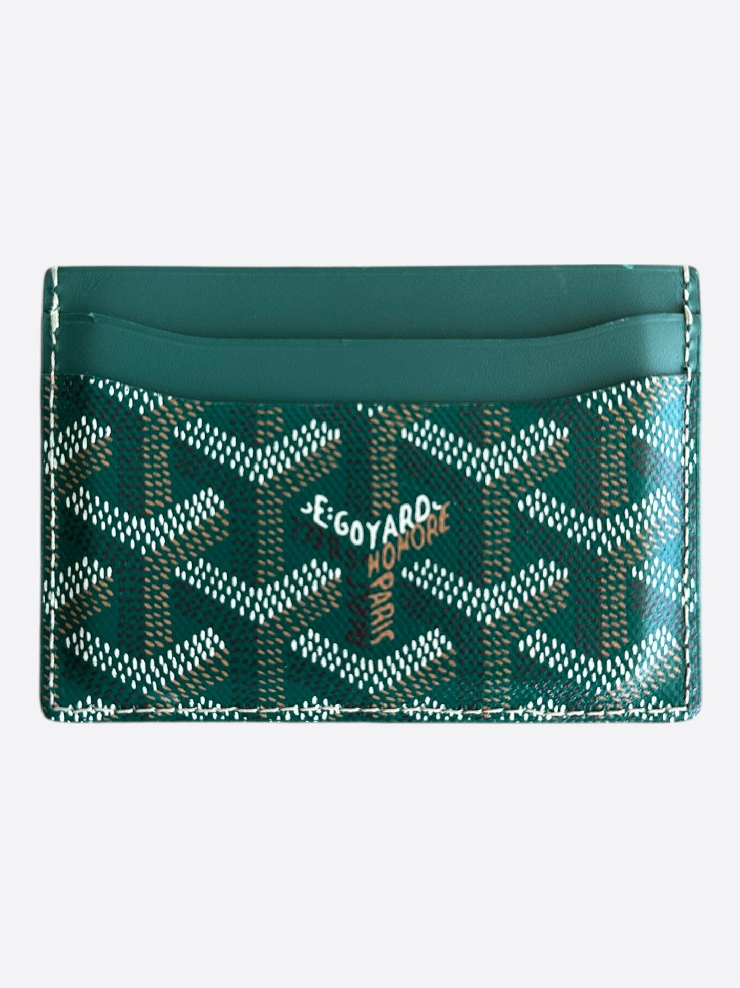 Goyard Green Saint Sulpice Card Holder