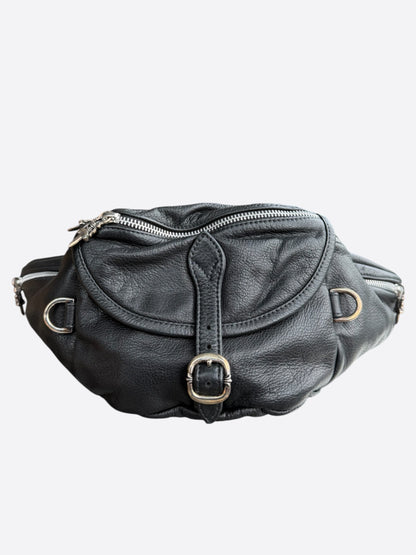 Chrome Hearts Black Leather Snat Pack