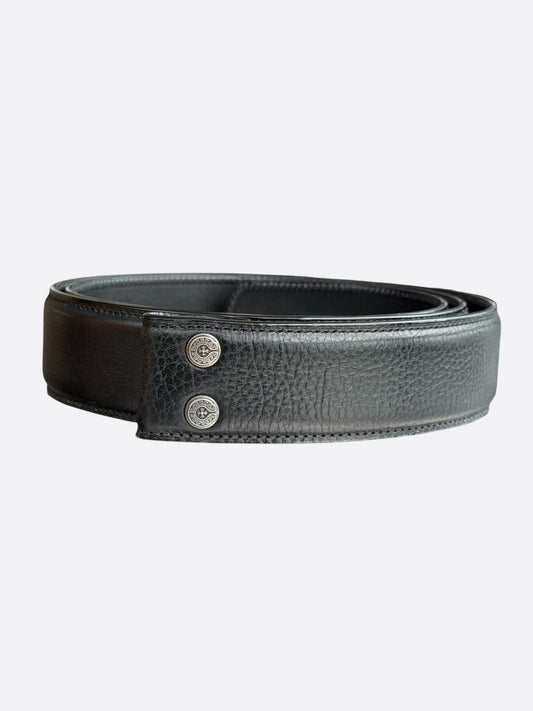 Chrome Hearts Black Leather Belt