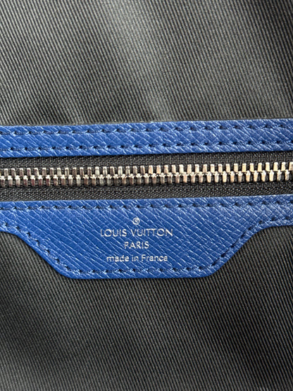Louis Vuitton Blue Taigarama Monogram Keepall 50