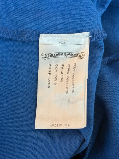 Chrome Hearts Blue & Purple Scroll Logo T-Shirt