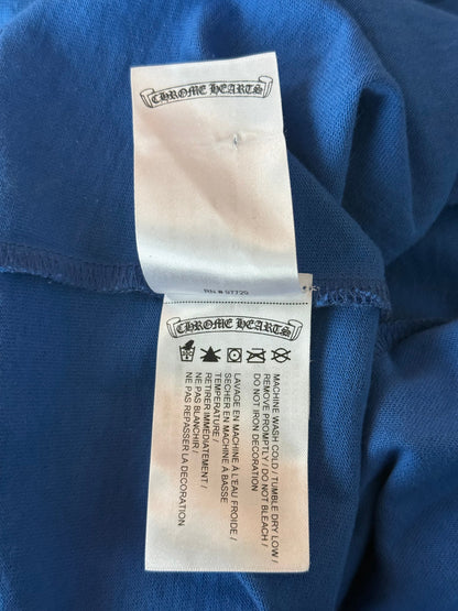 Chrome Hearts Blue & Purple Scroll Logo T-Shirt