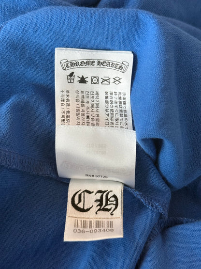 Chrome Hearts Blue & Purple Scroll Logo T-Shirt