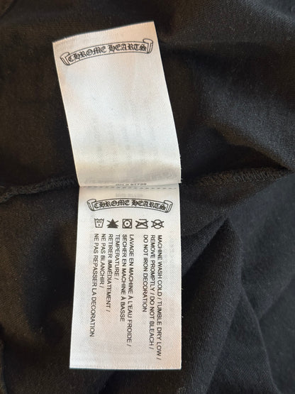 Chrome Hearts Black & White Aspen Horseshoe Logo T-Shirt