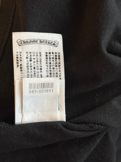 Chrome Hearts Black & White Aspen Horseshoe Logo T-Shirt