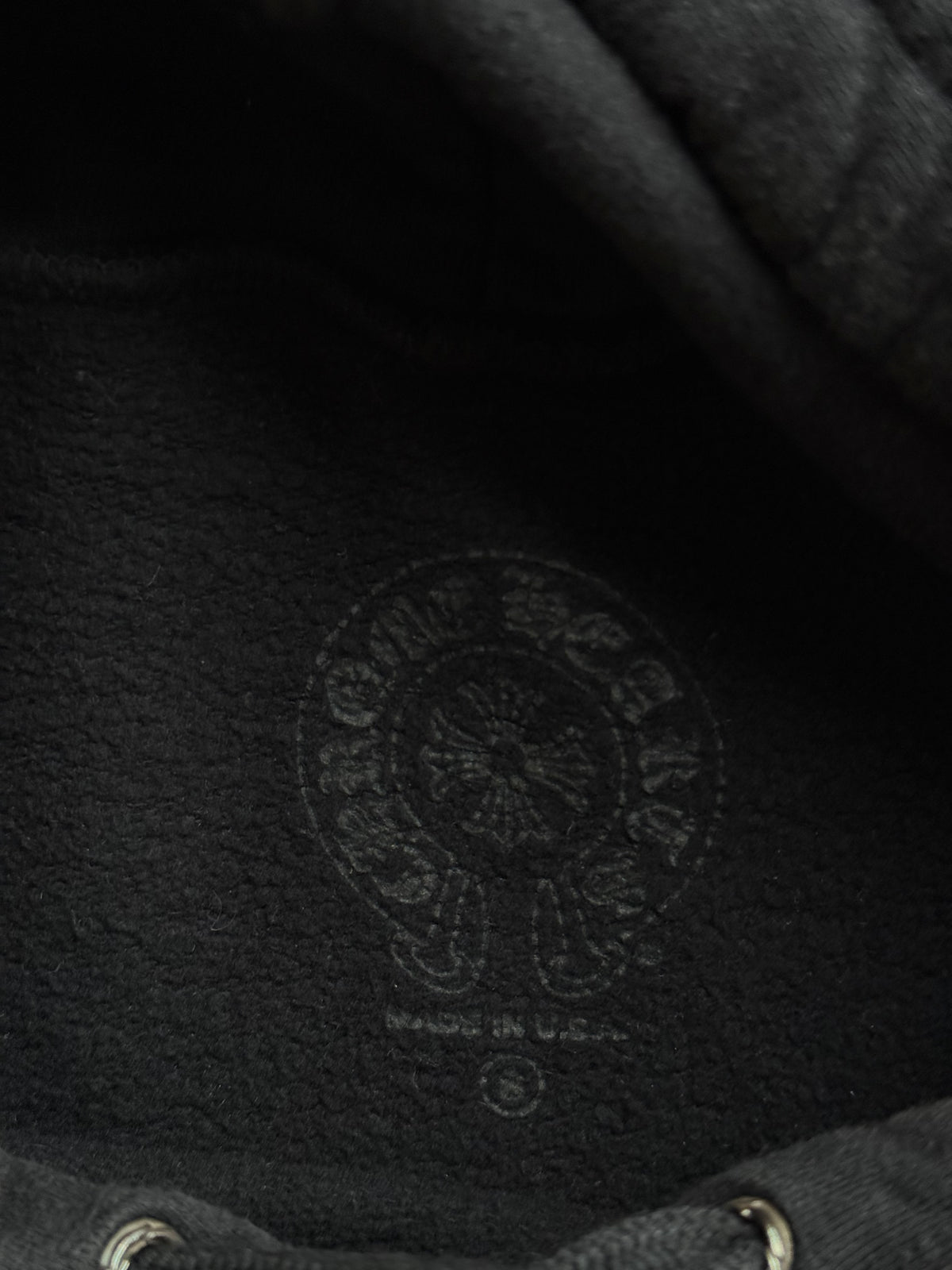 Chrome Hearts Drake Black & White Certified Horseshoe Logo Hoodie