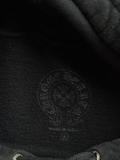 Chrome Hearts Drake Black & White Certified Horseshoe Logo Hoodie