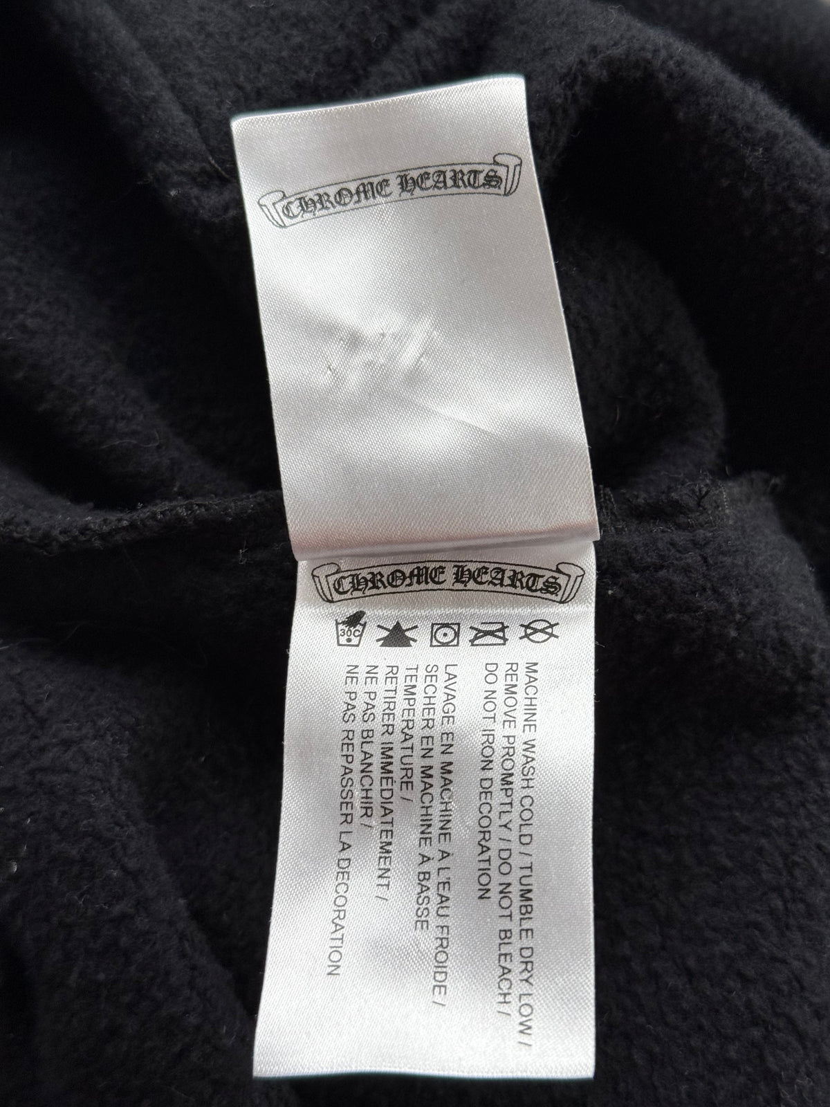 Chrome Hearts Drake Black & White Certified Horseshoe Logo Hoodie