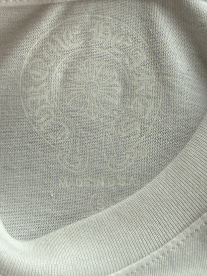 Chrome Hearts White & Black Miami Horseshoe Logo T-Shirt