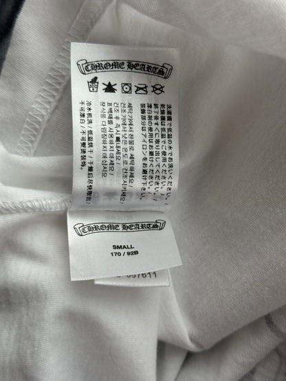 Chrome Hearts White & Black Miami Horseshoe Logo T-Shirt