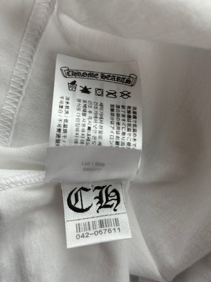 Chrome Hearts White & Black Miami Horseshoe Logo T-Shirt