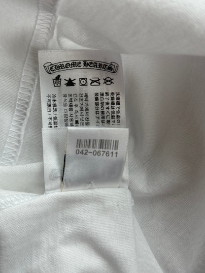 Chrome Hearts White & Black Miami Horseshoe Logo T-Shirt