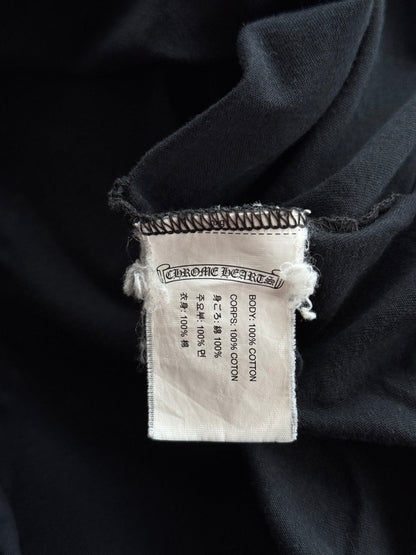 Chrome Hearts Black & White Korea Horseshoe Logo T-Shirt