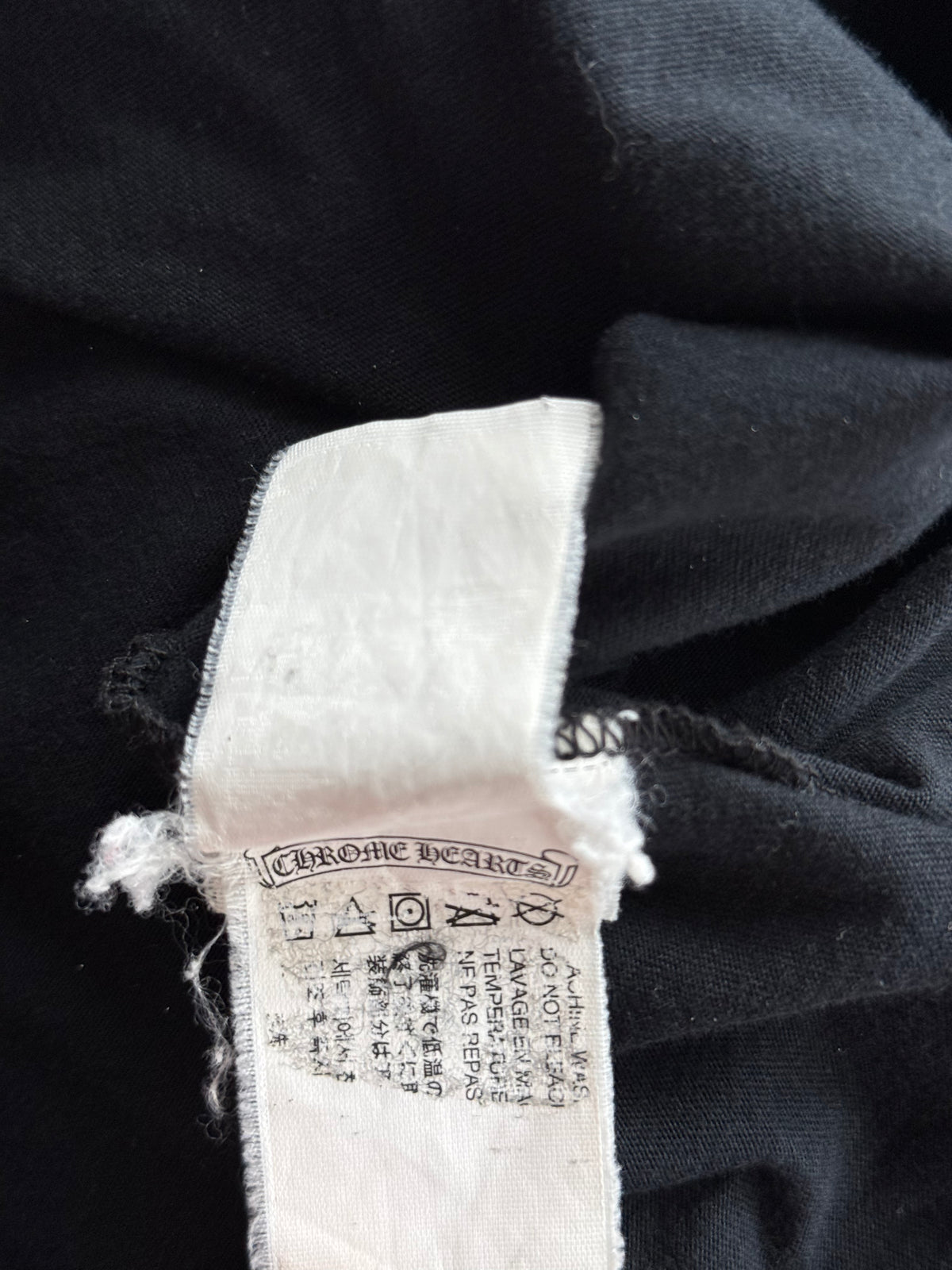 Chrome Hearts Black & White Korea Horseshoe Logo T-Shirt