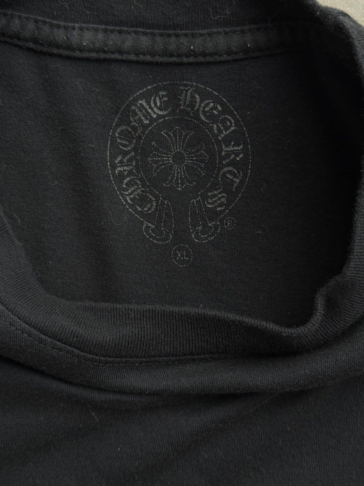 Chrome Hearts Black & White Seoul Horseshoe Logo T-Shirt