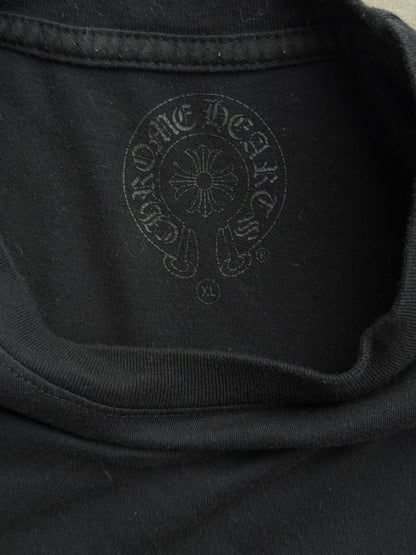 Chrome Hearts Black & White Seoul Horseshoe Logo T-Shirt