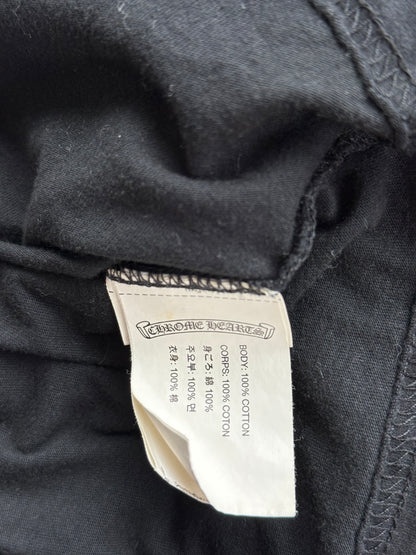 Chrome Hearts Black & White Seoul Horseshoe Logo T-Shirt