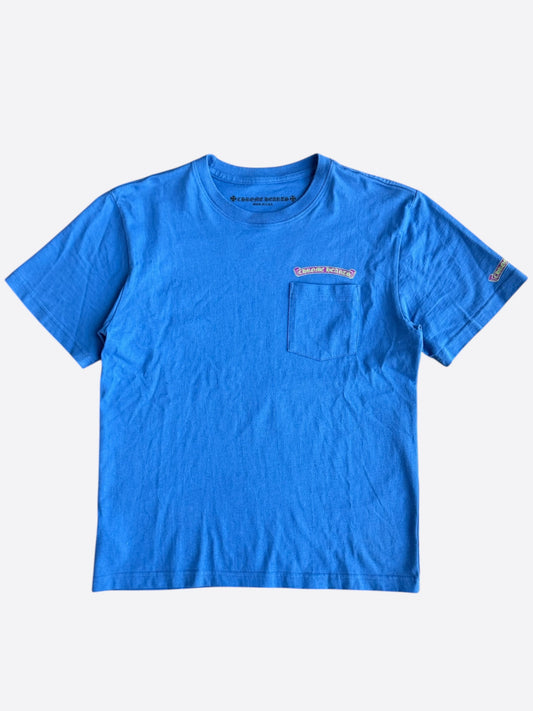 Chrome Hearts Blue & Purple Scroll Logo T-Shirt