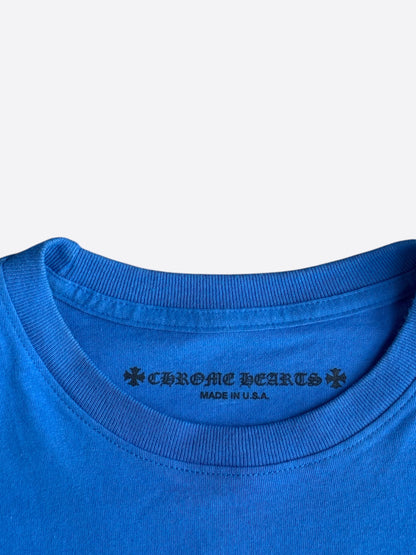 Chrome Hearts Blue & Purple Scroll Logo T-Shirt