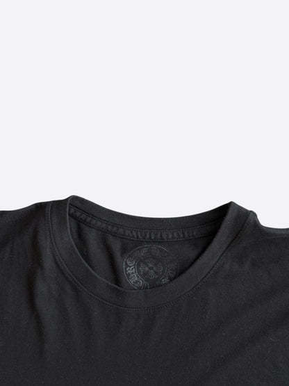 Chrome Hearts Black & White Aspen Horseshoe Logo T-Shirt