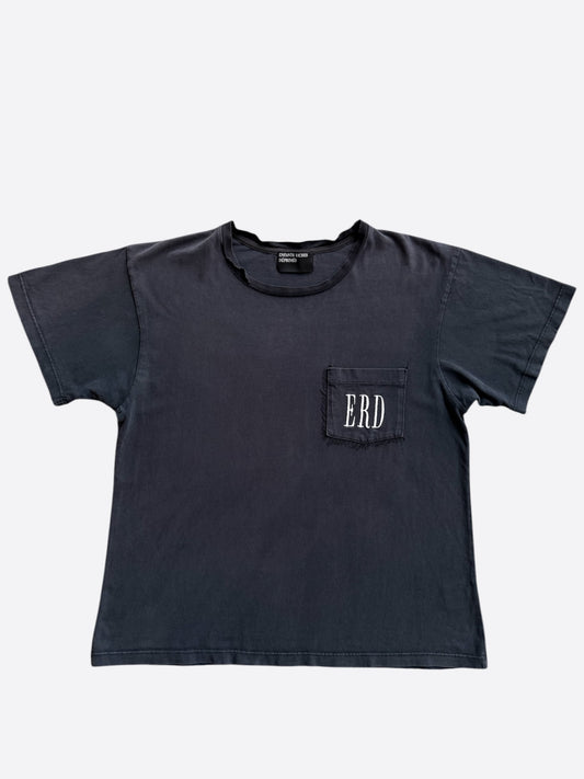 Enfants Riches Deprimes Black & White Distressed Logo T-Shirt