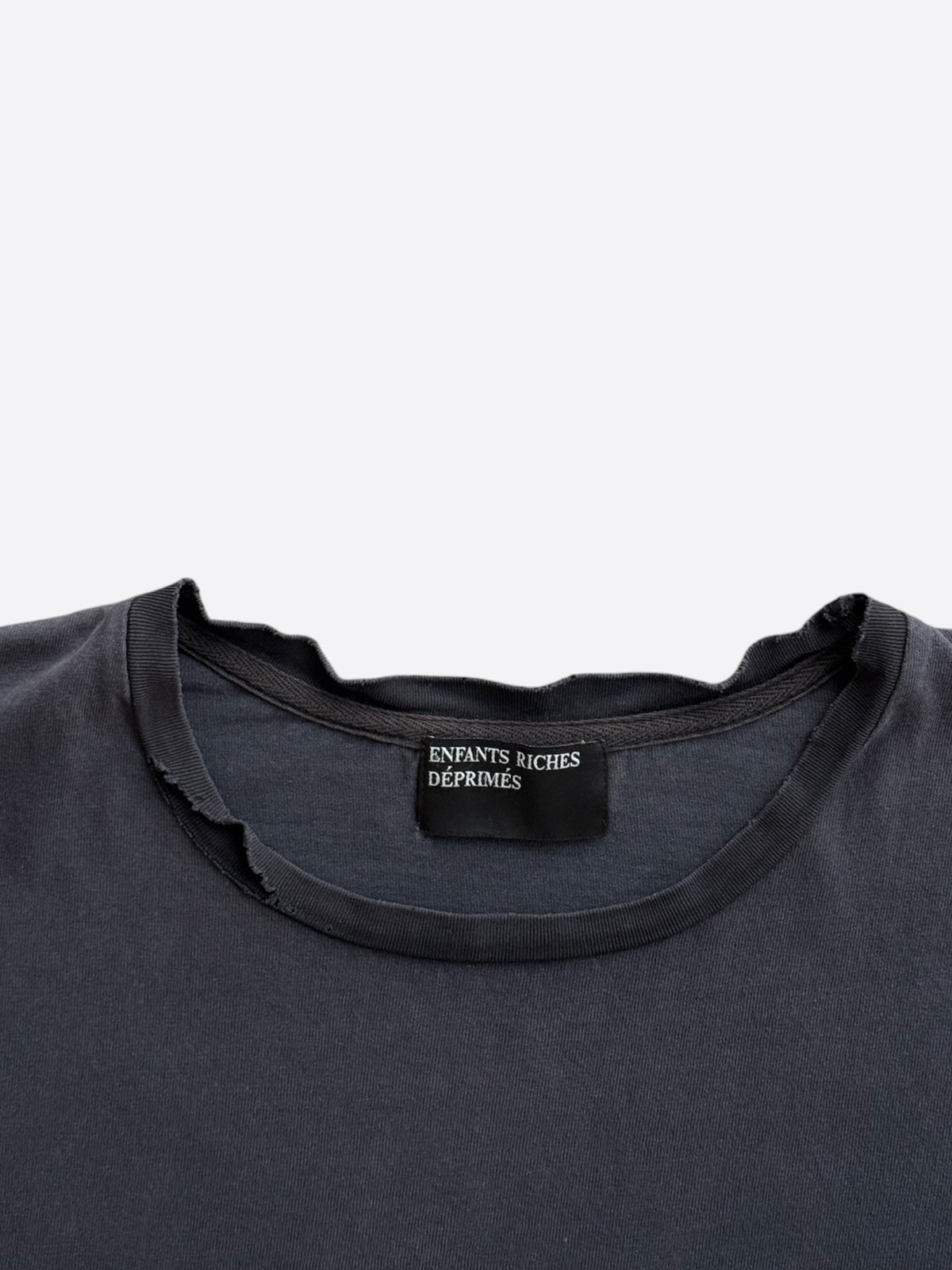 Enfants Riches Deprimes Black & White Distressed Logo T-Shirt