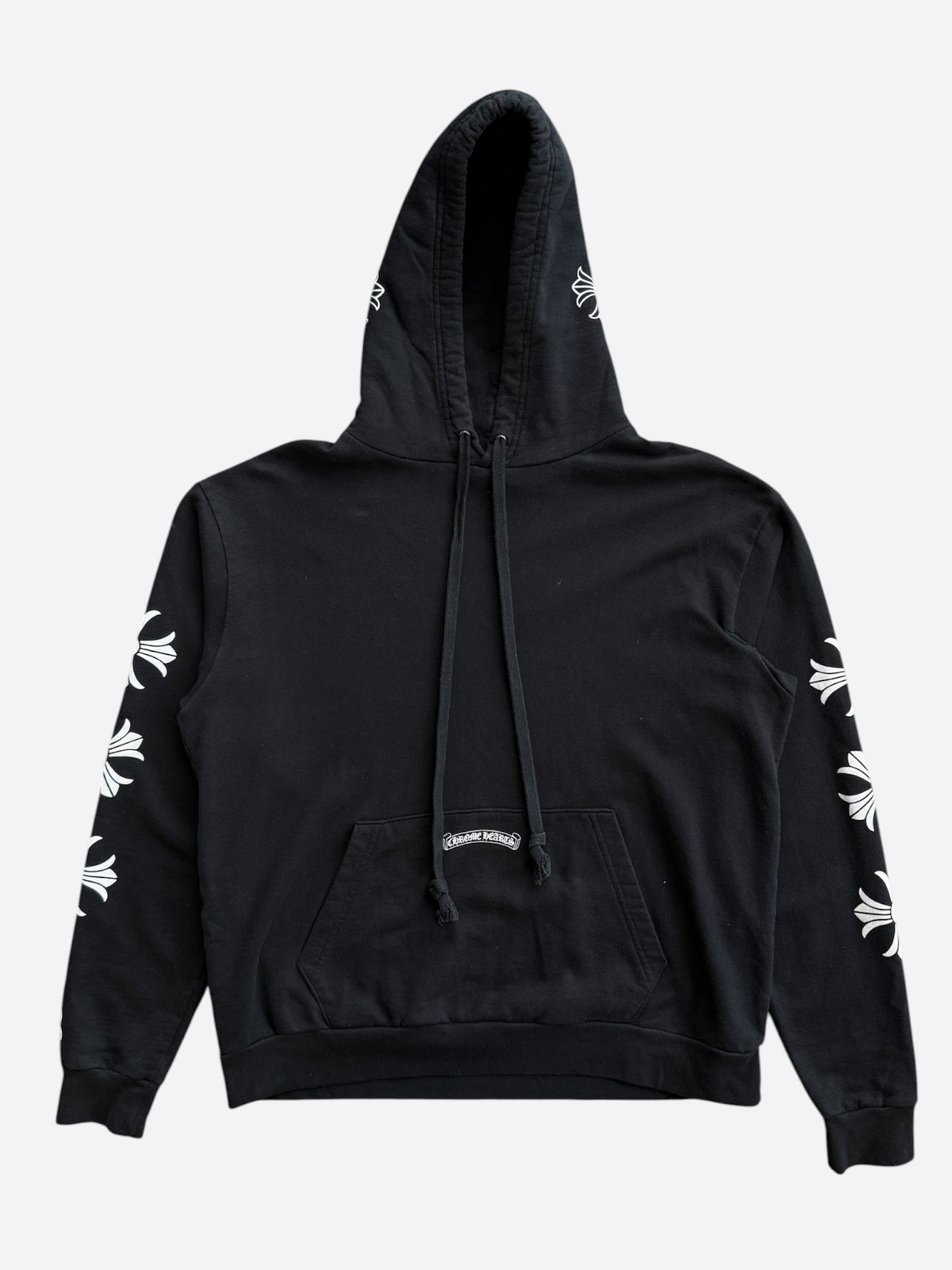 Chrome Hearts Drake Black & White Certified Horseshoe Logo Hoodie