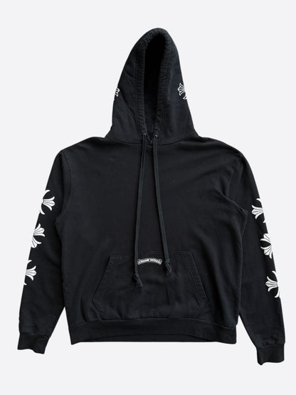 Chrome Hearts Drake Black & White Certified Horseshoe Logo Hoodie
